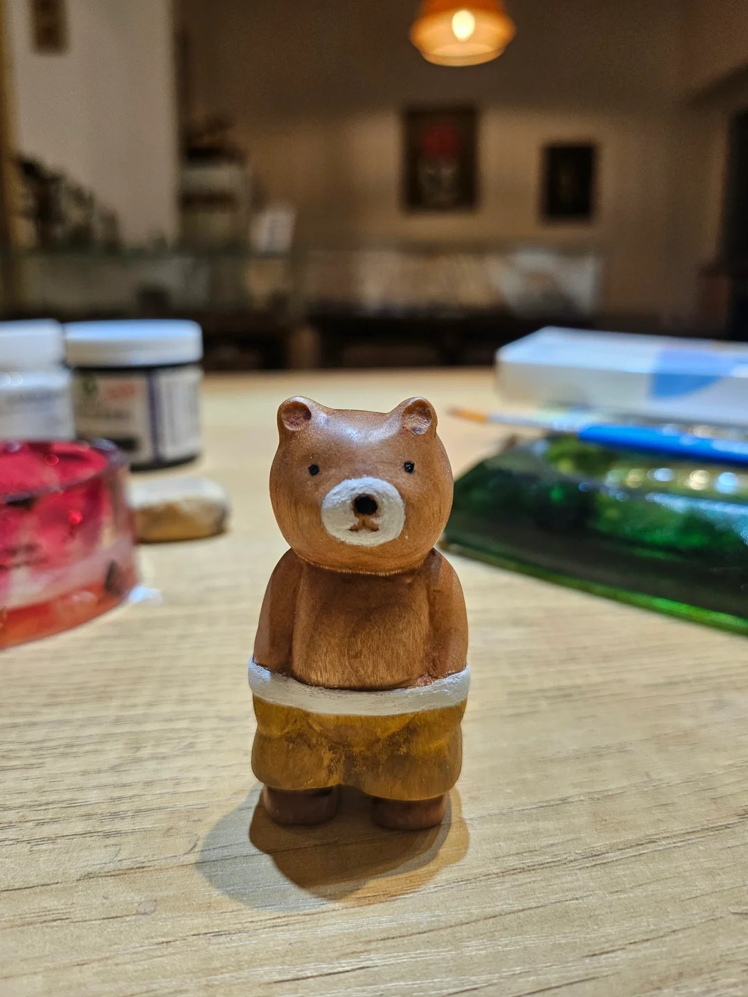 林涧木舍：七夕节，小姐姐给男朋友雕个小熊