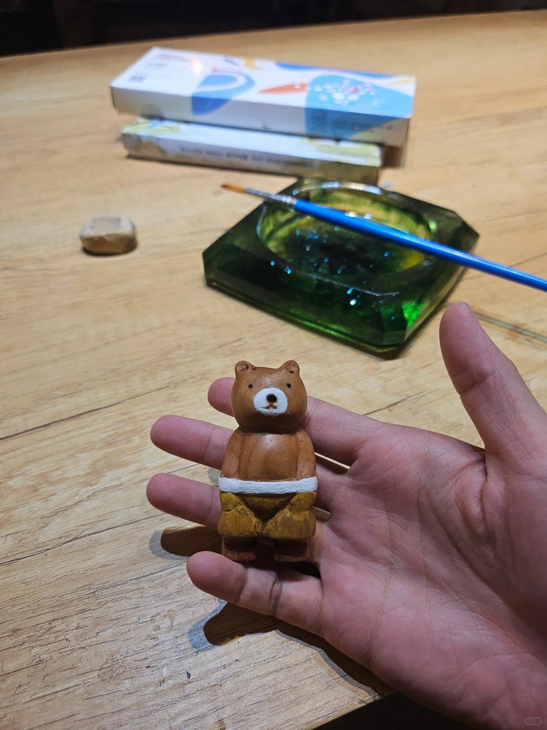 林涧木舍：七夕节，小姐姐给男朋友雕个小熊