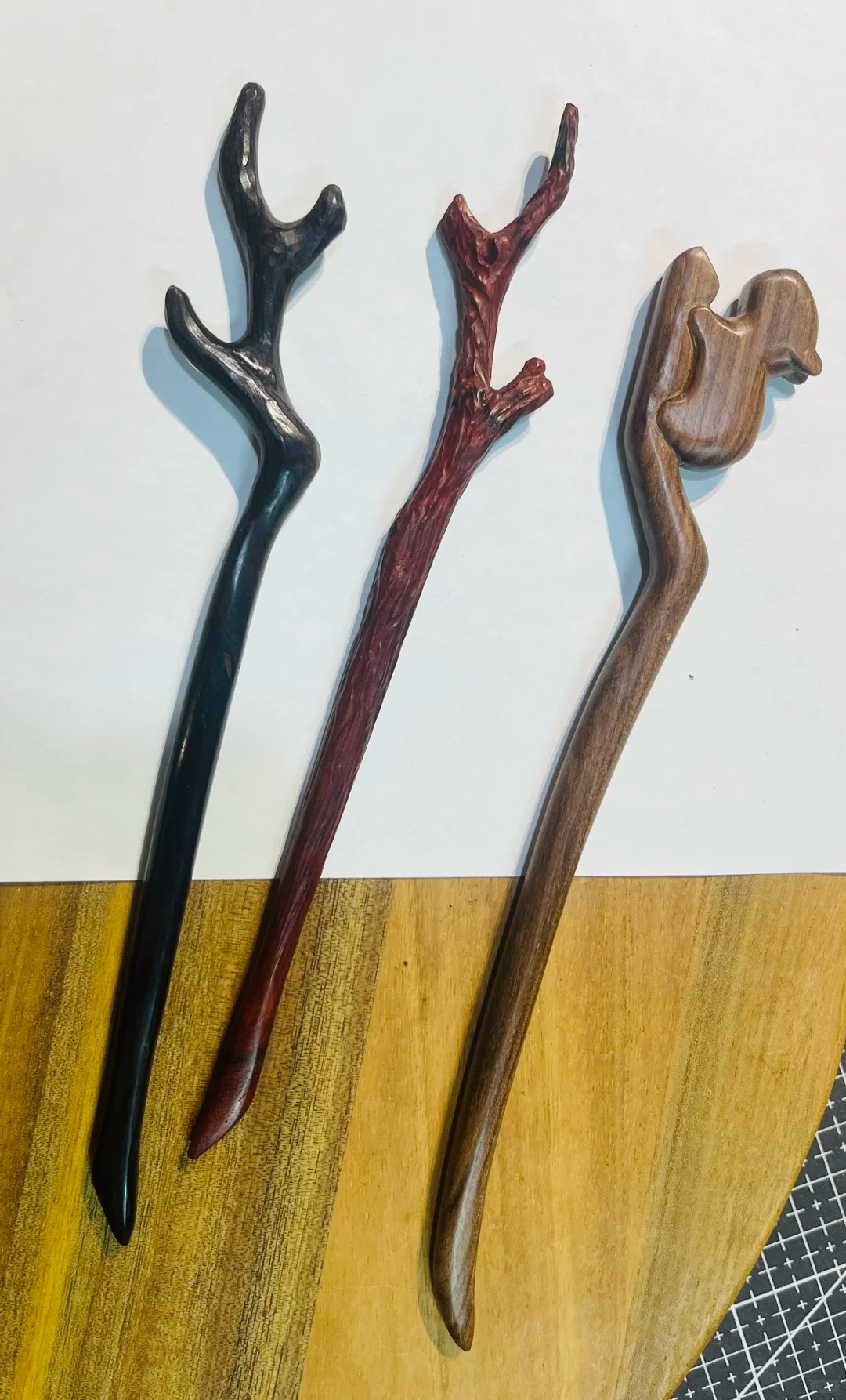 林涧木舍：这个木头发簪太好看了吧