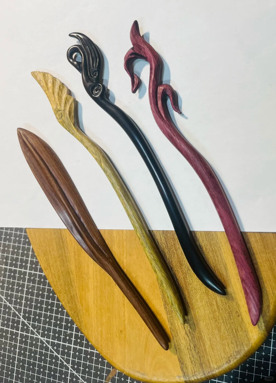 林涧木舍：这个木头发簪太好看了吧