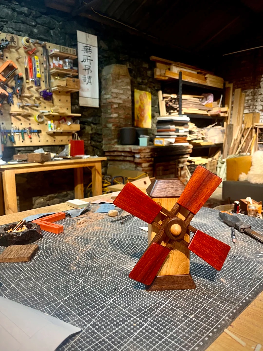 林涧木舍：风车八音盒，这次还做了部件细化展示