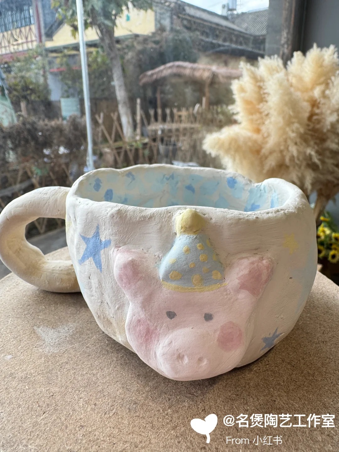 名煲陶艺：陶艺DIY，每个都是艺术品，粉色治愈系