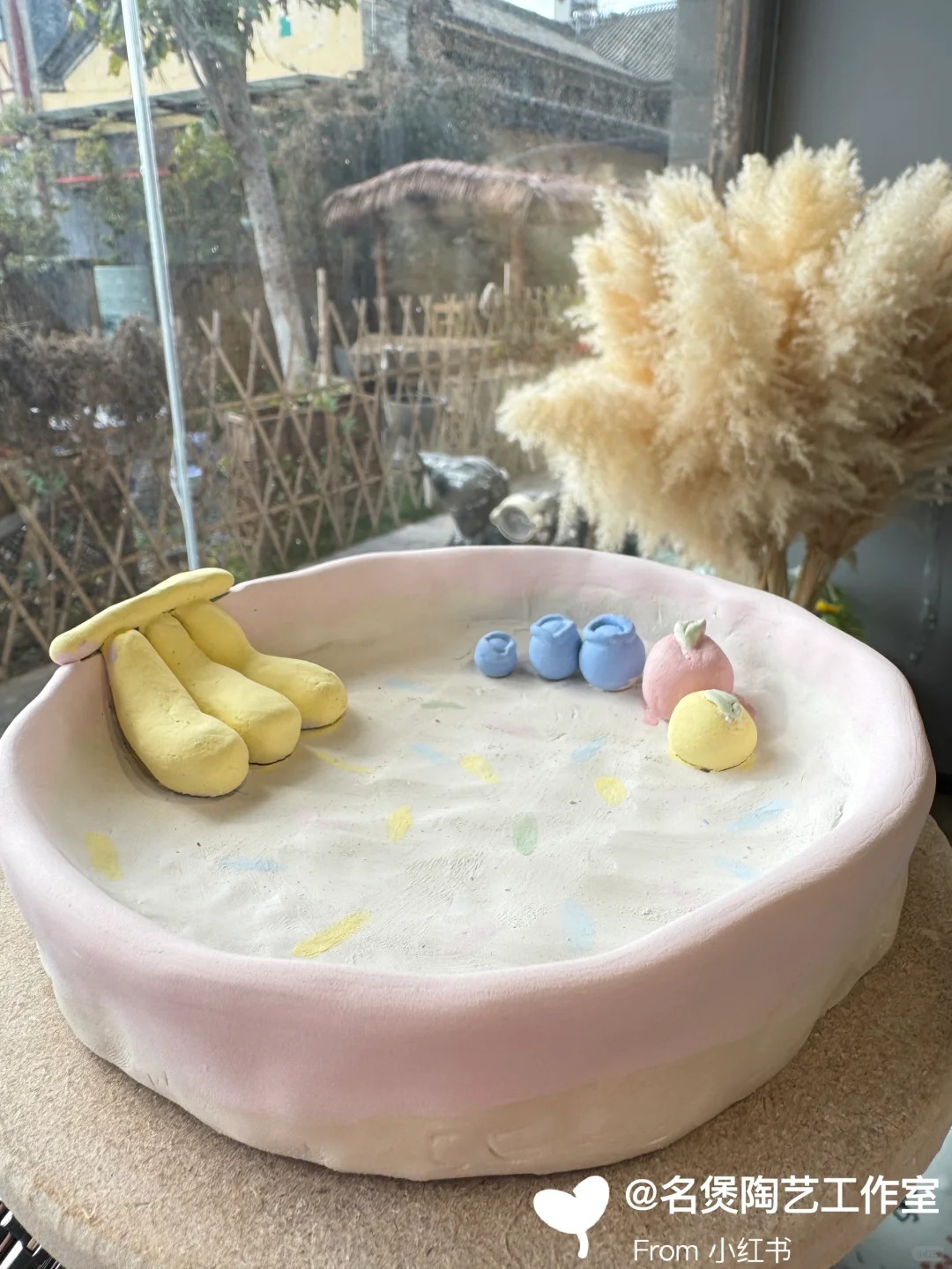 名煲陶艺：陶艺DIY，每个都是艺术品，粉色治愈系