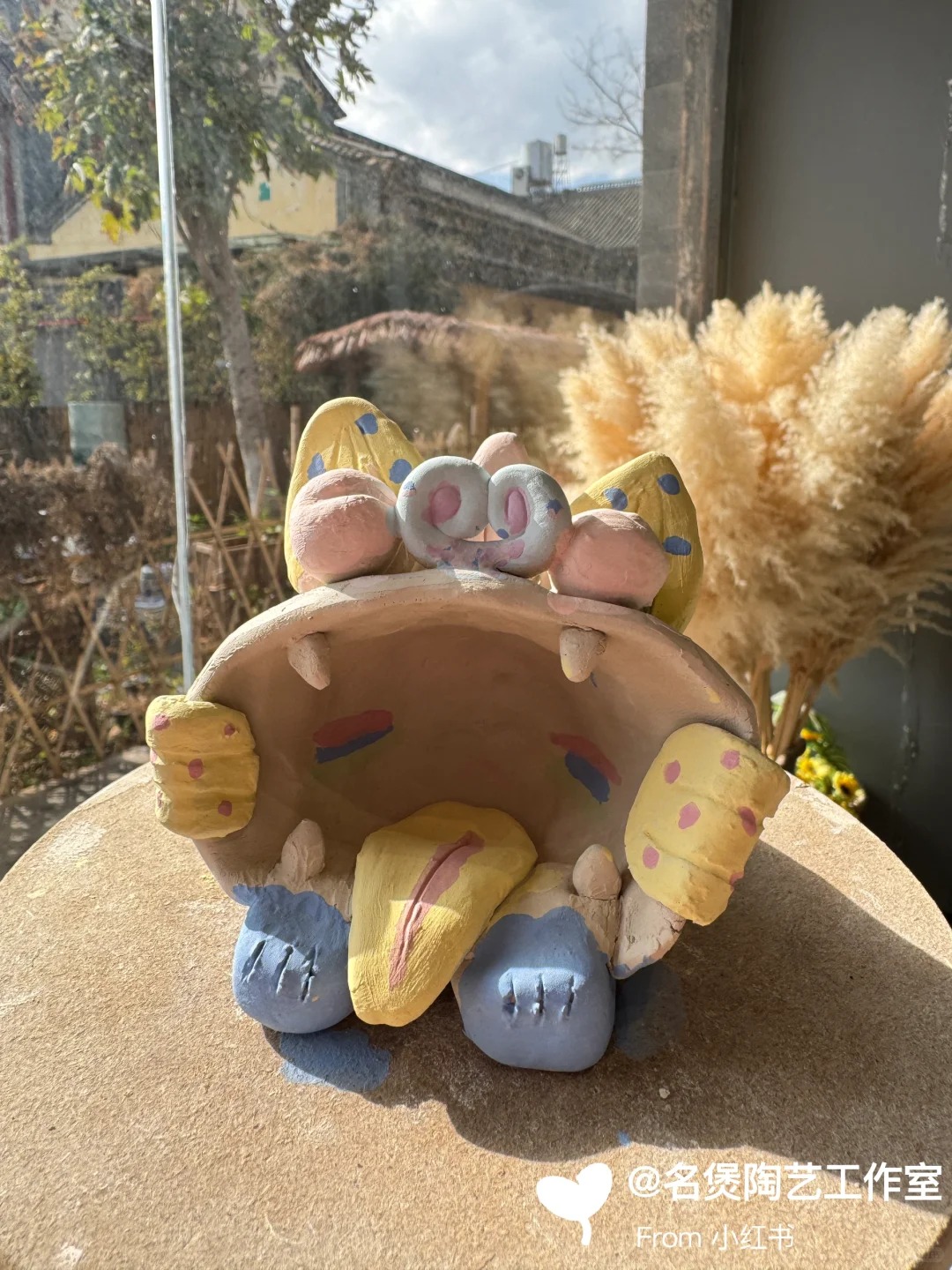 名煲陶艺：陶艺DIY，每个都是艺术品，粉色治愈系