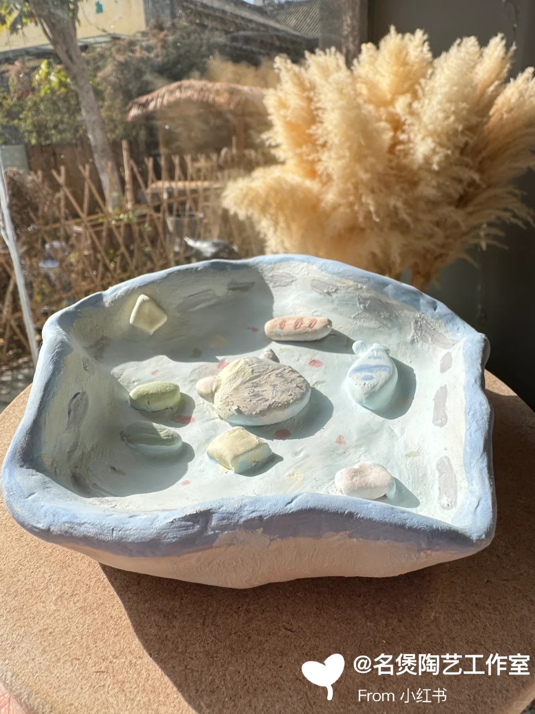 名煲陶艺：陶艺DIY，每个都是艺术品，粉色治愈系