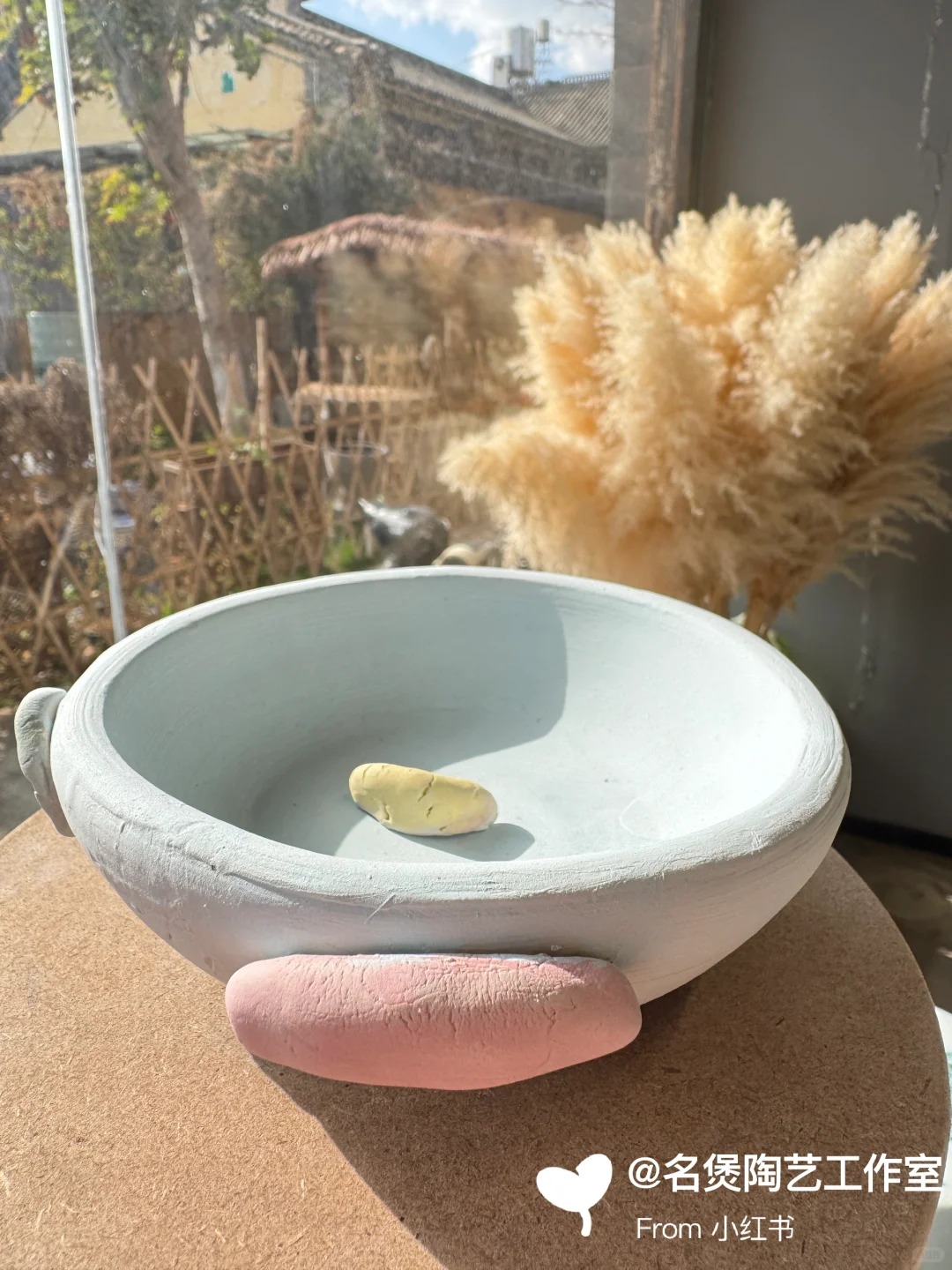 名煲陶艺：陶艺DIY，每个都是艺术品，粉色治愈系