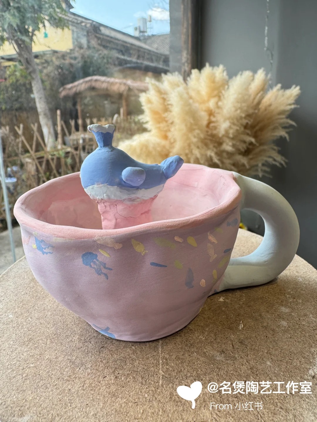 名煲陶艺：陶艺DIY，每个都是艺术品，粉色治愈系