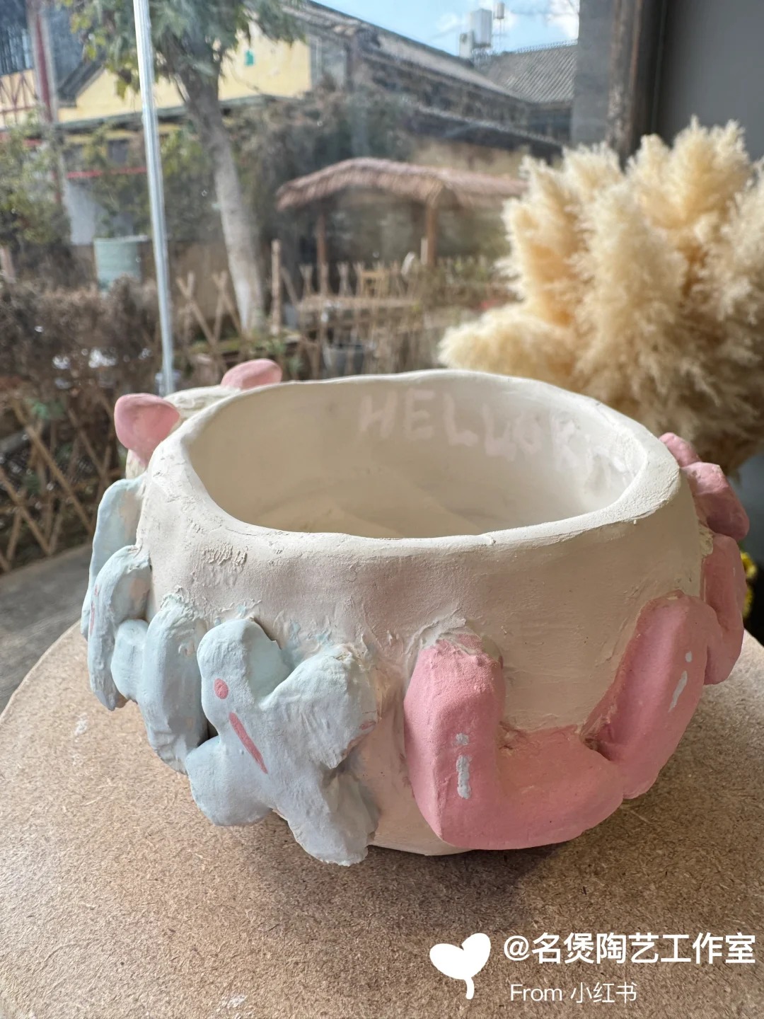 名煲陶艺：陶艺DIY，每个都是艺术品，粉色治愈系