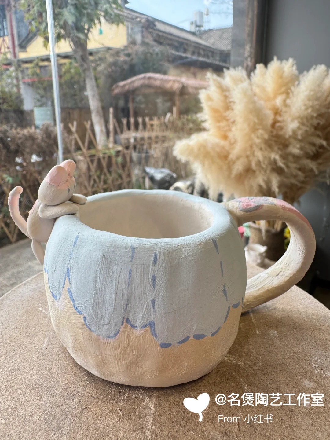 名煲陶艺：陶艺DIY，每个都是艺术品，粉色治愈系