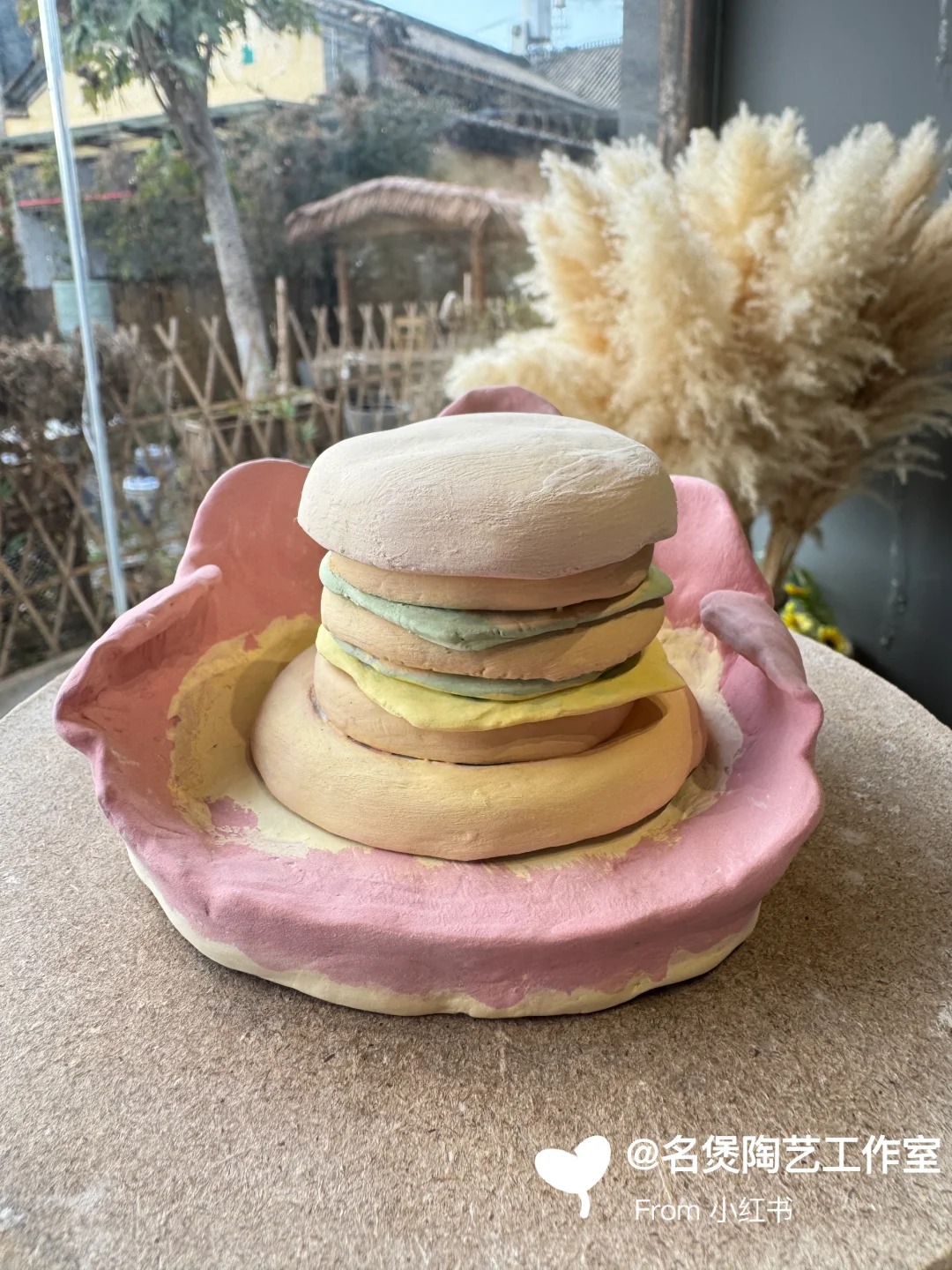 名煲陶艺：陶艺DIY，每个都是艺术品，粉色治愈系