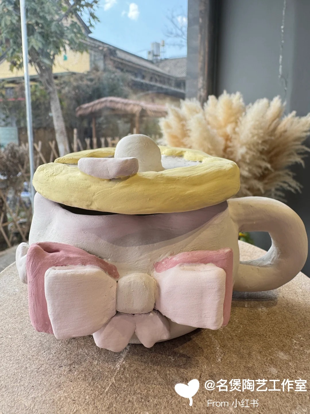 名煲陶艺：陶艺DIY，每个都是艺术品，粉色治愈系