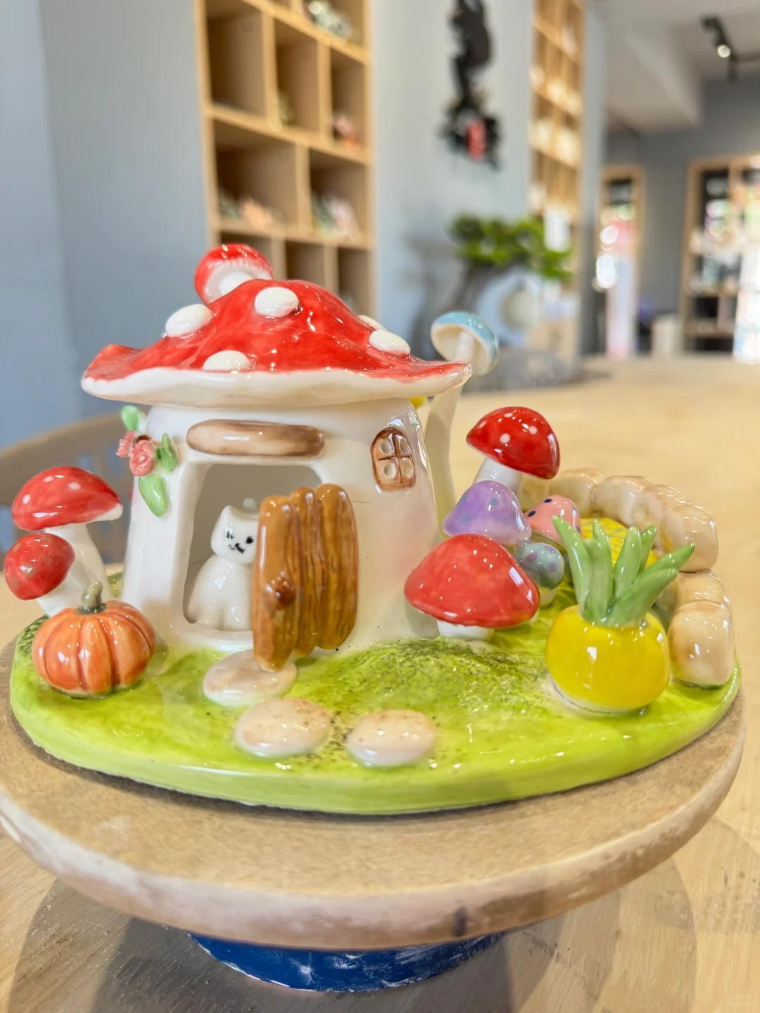 名煲陶艺：陶艺DIY，蘑菇房子来啦