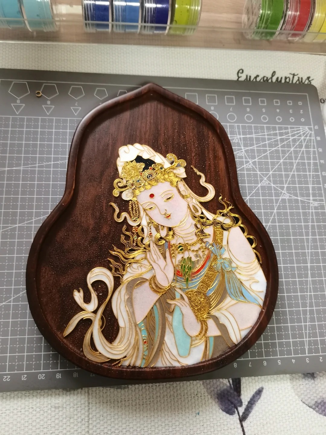 茉澜：掐丝珐琅彩画丨姐妹们，帮我看看翻车了没