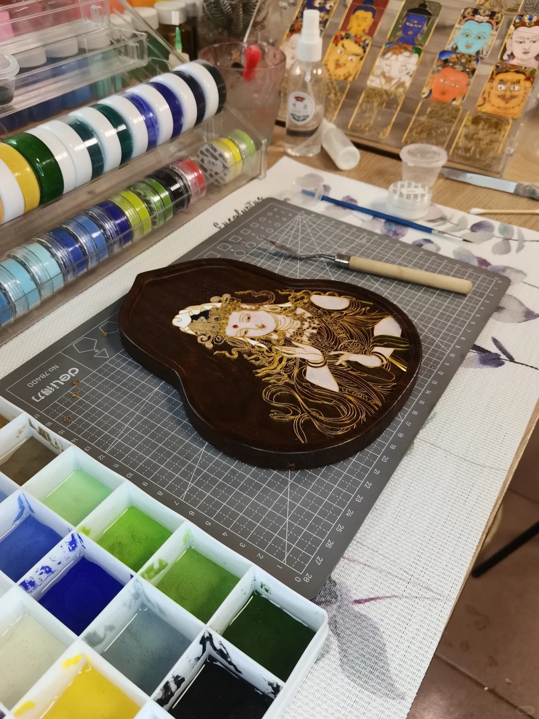 茉澜：掐丝珐琅彩画丨姐妹们，帮我看看翻车了没