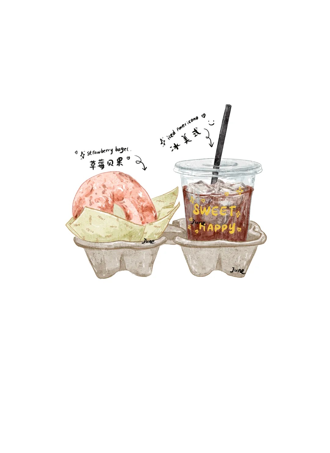 梧桐张：插画日记D40 | 能量早餐开启新的一天