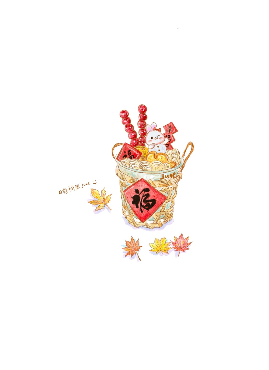 梧桐张：插画日记D49 | 秋日画册 | 中秋快乐