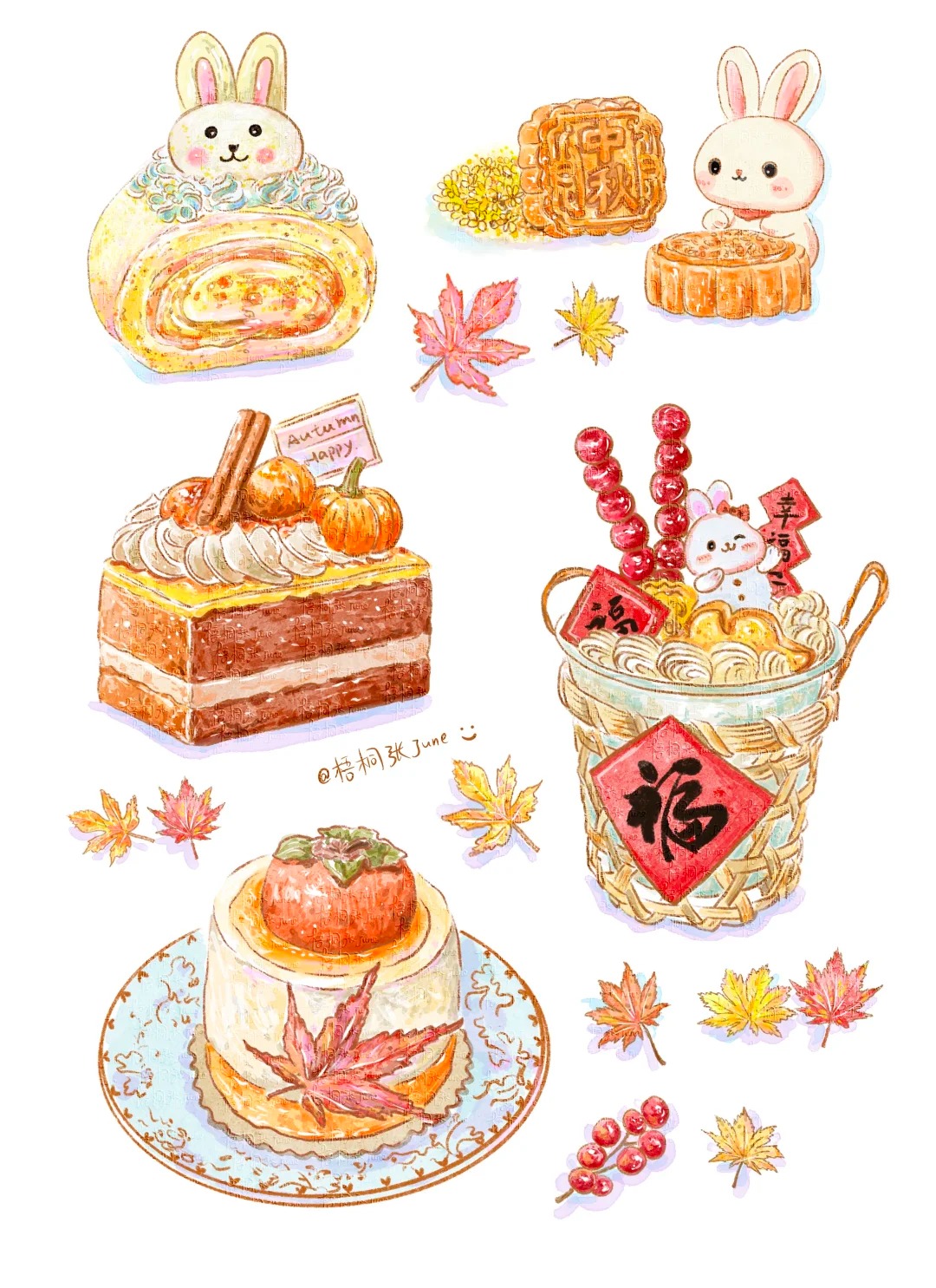 梧桐张：插画合集4