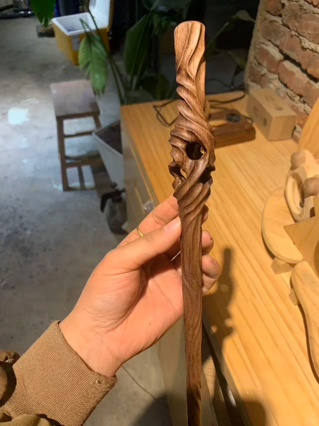 林涧木舍：扭纹木质魔杖DIY，老木头的二次浪漫